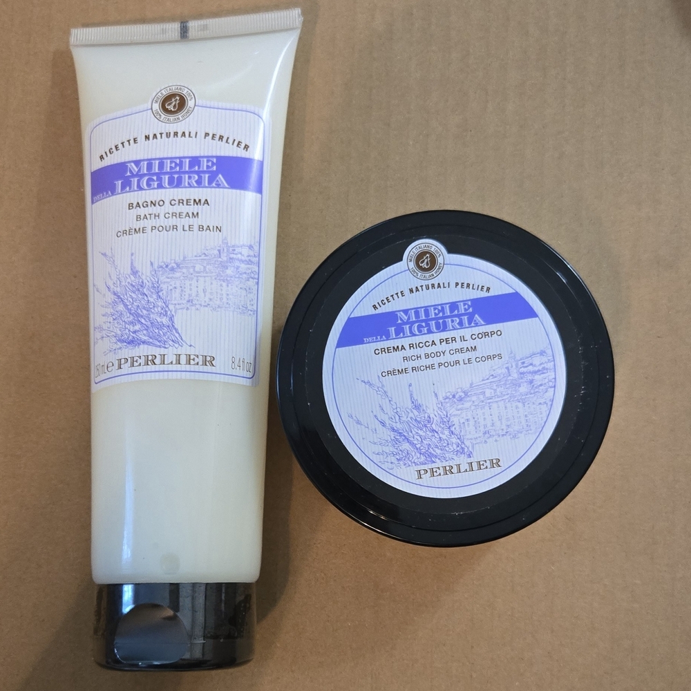 Perlier Miele Liguria Bath and Body Cream Set